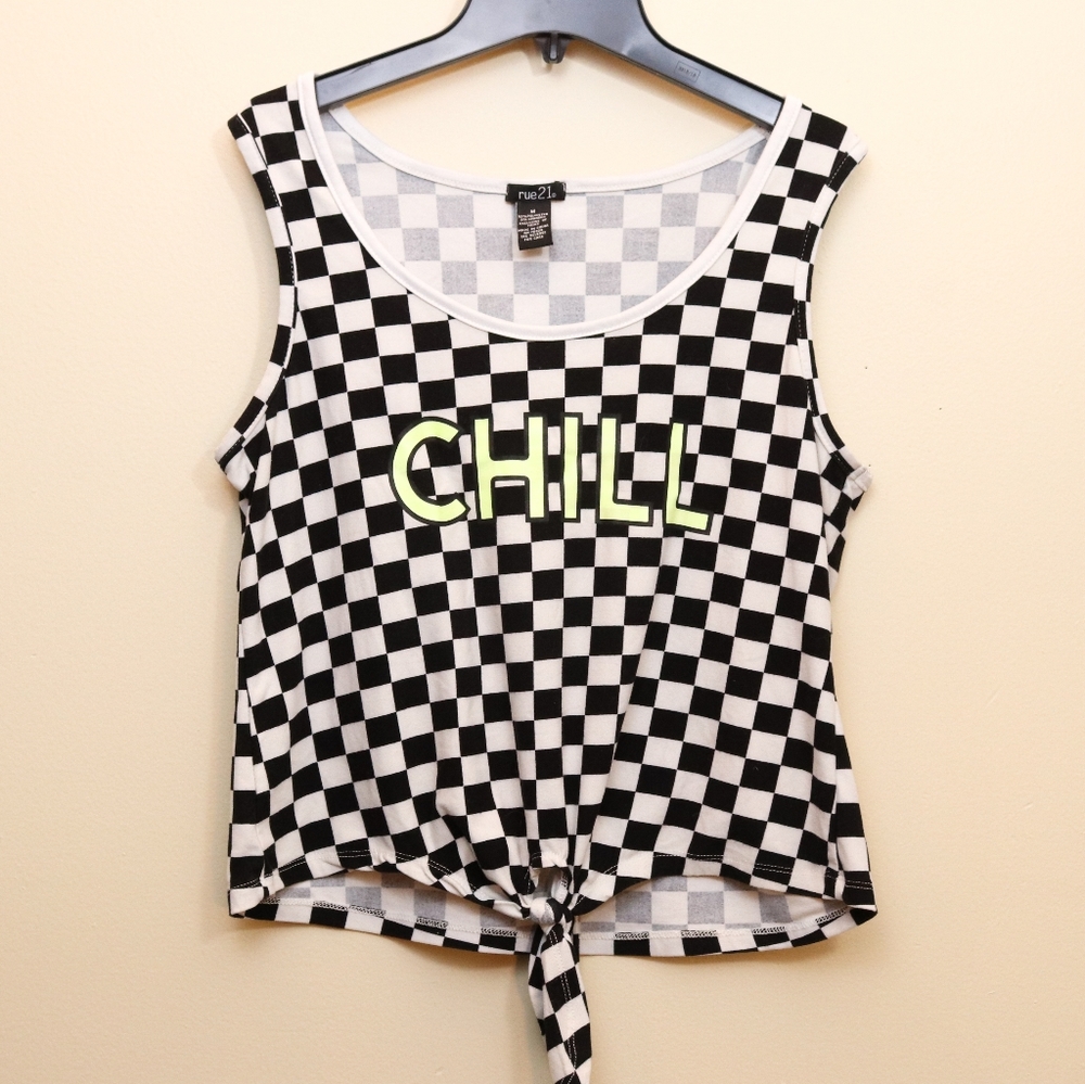 Checkered Crop Top